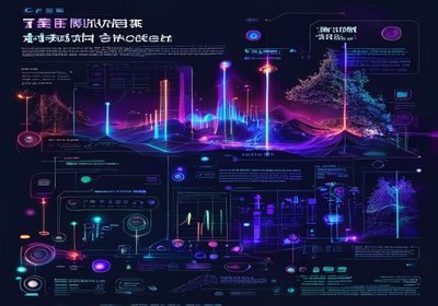 七天探花核心流程拆解示意图，数据可视化界面在深色背景下呈现霓虹光效